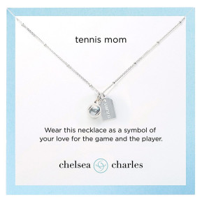 Tennis Mom Double Charm Necklace