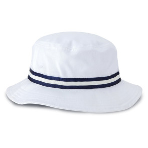 White Junior Oxford Bucket Hat (Y1371)